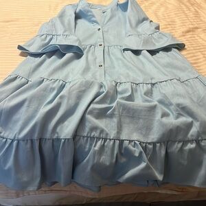Lightweight denim style dress